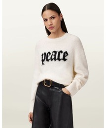 PEACE WOOL BLEND JUMPER | PEACE ウール ブレンド ニット・セーター