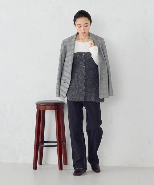 COMME CA ISM（コムサイズム）の「【セットアップ対応】ポリエステルレーヨン　テーラードジャケット（テーラードジャケット・レディース・ブラック/チェック・SMALL/MEDIUM/LARGE/X-LARGE）」の22枚目の写真