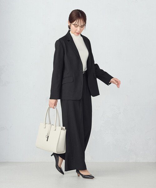 COMME CA ISM（コムサイズム）の「【セットアップ対応】ポリエステルレーヨン　テーラードジャケット（テーラードジャケット・レディース・ブラック/チェック・SMALL/MEDIUM/LARGE/X-LARGE）」の16枚目の写真