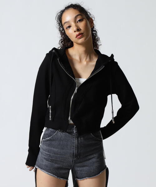 ROYAL FLASH（ロイヤルフラッシュ）の「MITSUKI/ミツキ/WAVE ZIP PARKA（パーカー・レディース・ブラック/ホワイト・F）」の19枚目の写真