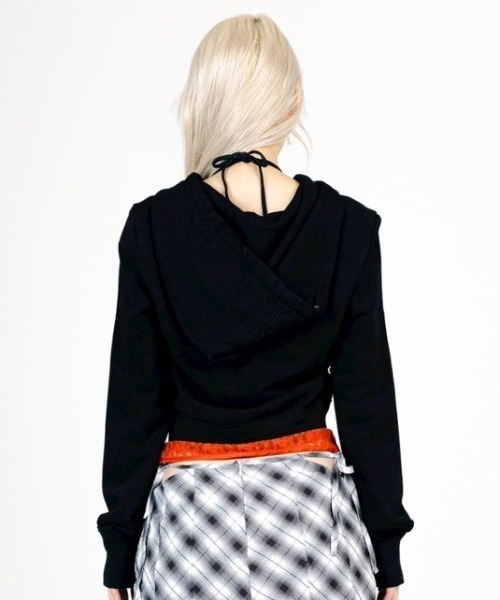 ROYAL FLASH（ロイヤルフラッシュ）の「MITSUKI/ミツキ/WAVE ZIP PARKA（パーカー・レディース・ブラック/ホワイト・F）」の21枚目の写真