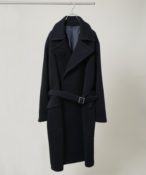 NANO universe（ナノユニバース）の「「HOTEL PALACE」ウールカシミヤ ロングコート（その他アウター・メンズ・チャコール/ネイビー/ブラック・M/L）」の10枚目の写真