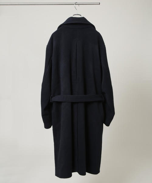 NANO universe（ナノユニバース）の「「HOTEL PALACE」ウールカシミヤ ロングコート（その他アウター・メンズ・チャコール/ネイビー/ブラック・M/L）」の8枚目の写真
