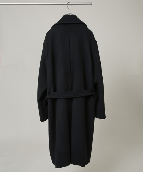 NANO universe（ナノユニバース）の「「HOTEL PALACE」ウールカシミヤ ロングコート（その他アウター・メンズ・チャコール/ネイビー/ブラック・M/L）」の19枚目の写真