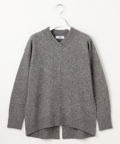 J.PRESS（ジェイプレス）の「YAK BLEND Vネック ニット（ニット/セーター・レディース・ベージュ系/ライトグレー系/ブラウン系/ライトグリーン系・F）」の12枚目の写真