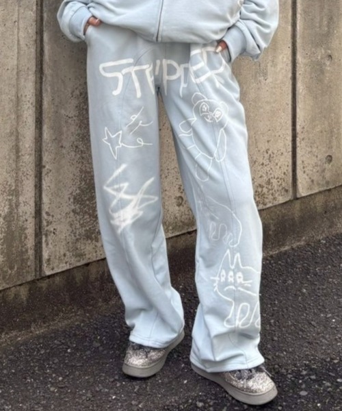 Candy Stripper（キャンディストリッパー）の「GRAFFITI PRINT パンツ