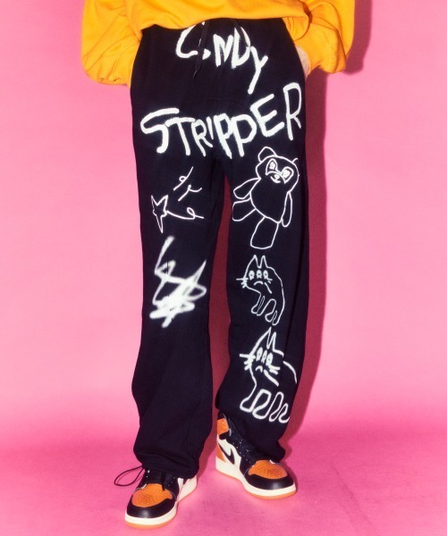 Candy Stripper（キャンディストリッパー）の「GRAFFITI PRINT パンツ