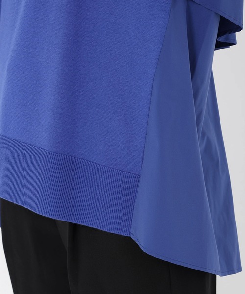 STRAWBERRY-FIELDS（ストロベリーフィールズ）の「シェルストレッチ_バックフレアティアードニット（ニット/セーター・レディース・グレー/ブルー/ブラック・2）」の14枚目の写真