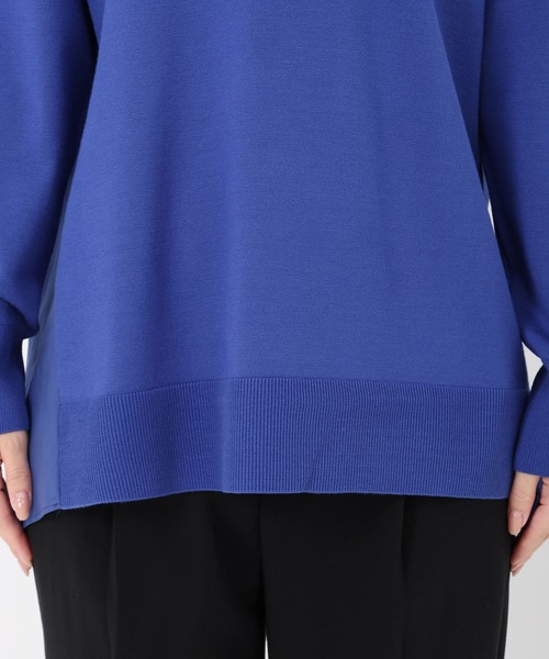 STRAWBERRY-FIELDS（ストロベリーフィールズ）の「シェルストレッチ_バックフレアティアードニット（ニット/セーター・レディース・グレー/ブルー/ブラック・2）」の13枚目の写真