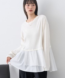 earth music&ecology | あったかフェミニンインナー（シャツヘム）(Tシャツ/カットソー)