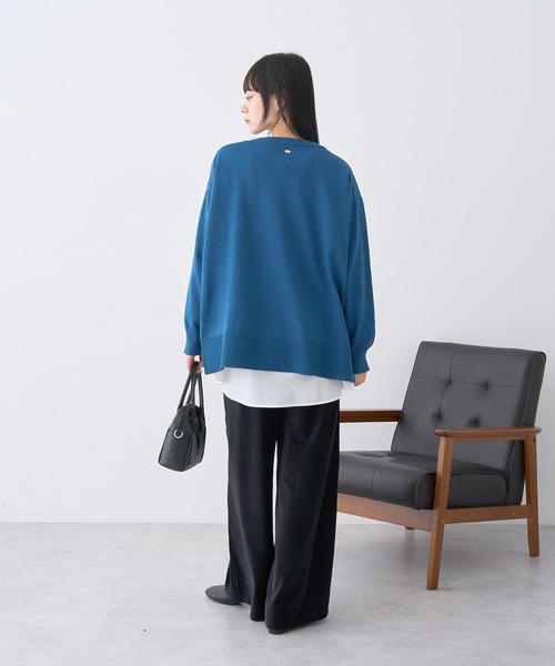 earth music&ecology（アースミュージックアンドエコロジー）の「あったかフェミニンインナー（シャツヘム）（Tシャツ/カットソー・レディース・オフホワイト・F）」の10枚目の写真