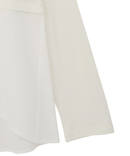 earth music&ecology（アースミュージックアンドエコロジー）の「あったかフェミニンインナー（シャツヘム）（Tシャツ/カットソー・レディース・オフホワイト・F）」の16枚目の写真