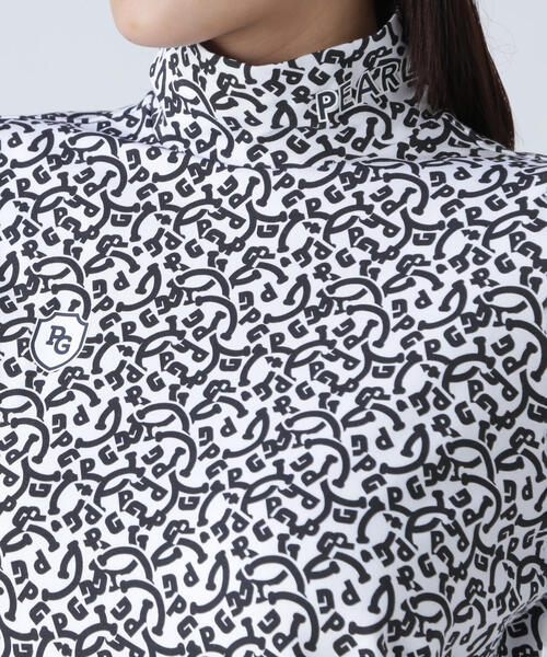 PEARLY GATES（パーリーゲイツ）の「【PEARLY GATES】綿ベア天竺長袖ハイネックカットソー ＜NICO総柄＞（Tシャツ/カットソー・レディース・ホワイト系その他・SMALL/MEDIUM）」の10枚目の写真