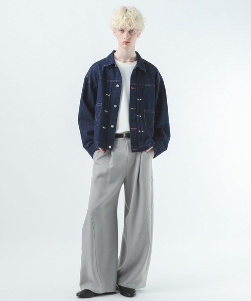 HARE(ハレ)の「【Wrangler×HARE SET UP対応】デニムジャケット(HARE)(デニムジャケット・メンズ・ブラック/ネイビー・SMALL/MEDIUM)」の13枚目の写真