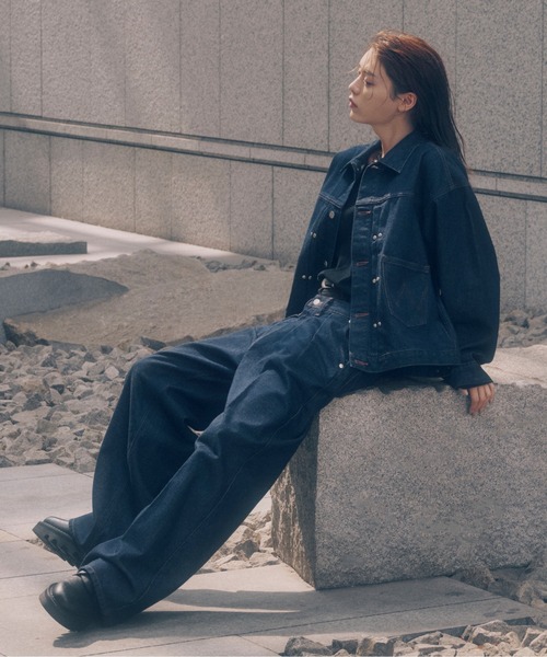 HARE(ハレ)の「【Wrangler×HARE SET UP対応】デニムジャケット(HARE)(デニムジャケット・メンズ・ブラック/ネイビー・SMALL/MEDIUM)」の9枚目の写真