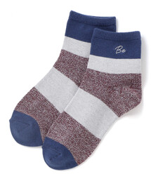 BeBe | ランダムワイドボーダークルーソックス(11~24cm)(ソックス/靴下)
