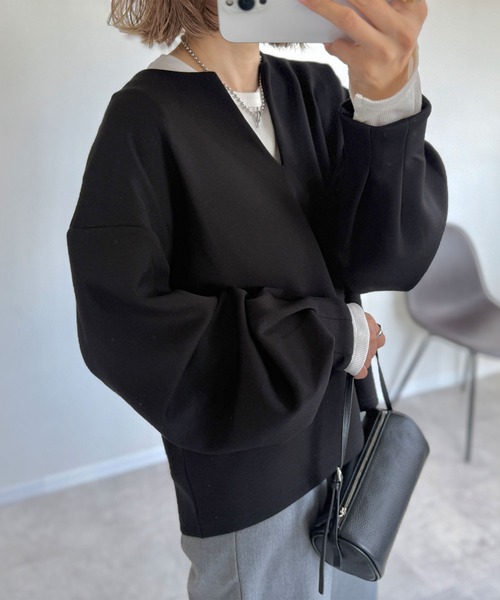 セール】【NOAHL】《accoさんコラボ》キーネックダンボールニット