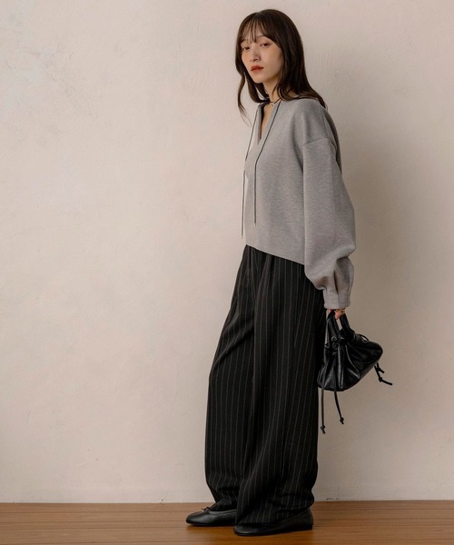 セール】【NOAHL】《accoさんコラボ》キーネックダンボールニット