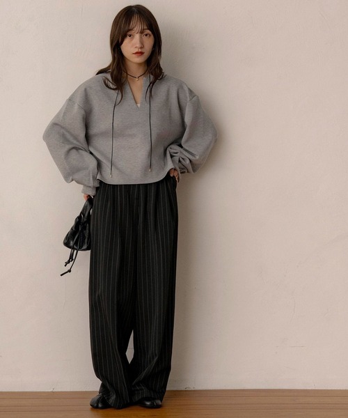 セール】【NOAHL】《accoさんコラボ》キーネックダンボールニット