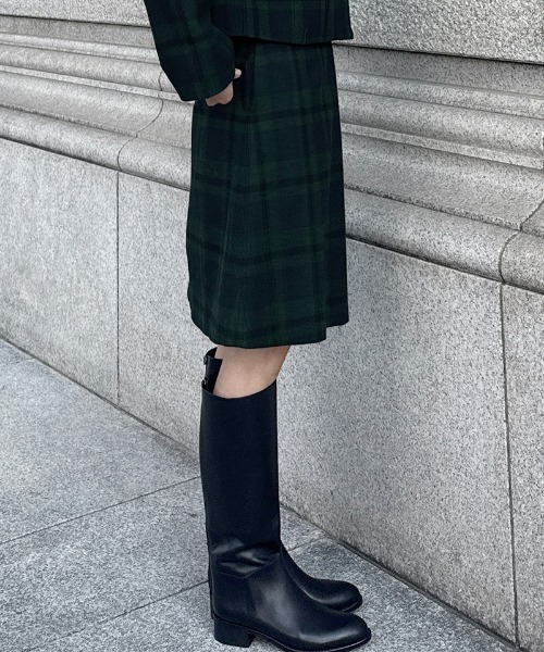 JENNE(ジェンヌ)の「Aラインチェックスカート(スカート・レディース・ブラック/ネイビー・X-LARGE/LARGE/MEDIUM/SMALL)」の17枚目の写真