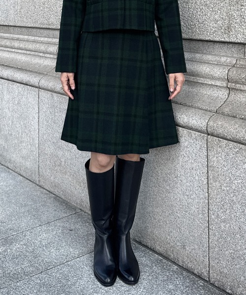JENNE(ジェンヌ)の「Aラインチェックスカート(スカート・レディース・ブラック/ネイビー・X-LARGE/LARGE/MEDIUM/SMALL)」の19枚目の写真