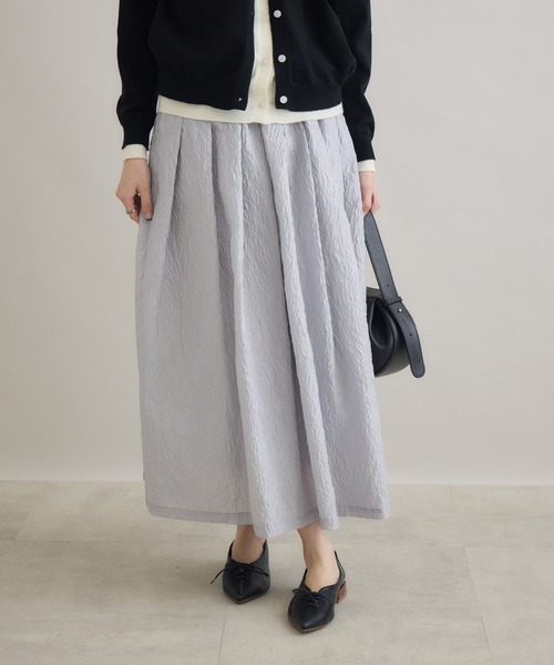 Paradise Picnic(パラダイスピクニック)の「SUGAR ROSE ジャガードフレアスカート(スカート・レディース・ホワイト/ブラック/グレー・FREE)」の22枚目の写真