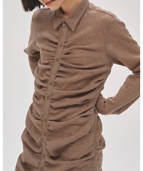 新品　新作Wool Gather Shirtsdress Wool Gather Shirtsdress