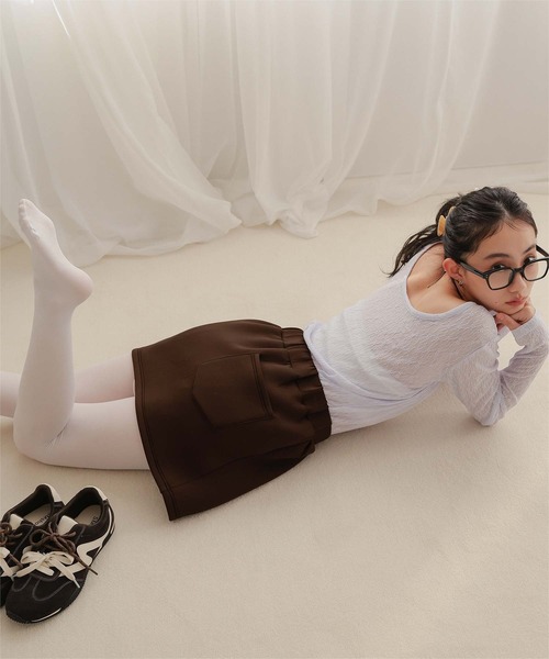 miette（ミエット）の「ダンボールミニスカート（スカート・レディース・ブラック/グレー/ブラウン・L/M/S）」の20枚目の写真