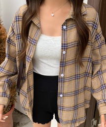 BY THE BAY（バイザベイ）の「ネルシャツ/ヴィンテージライクデザイン長袖シャツ カジュアル レギュラーカラー フランネル（シャツ/ブラウス）」