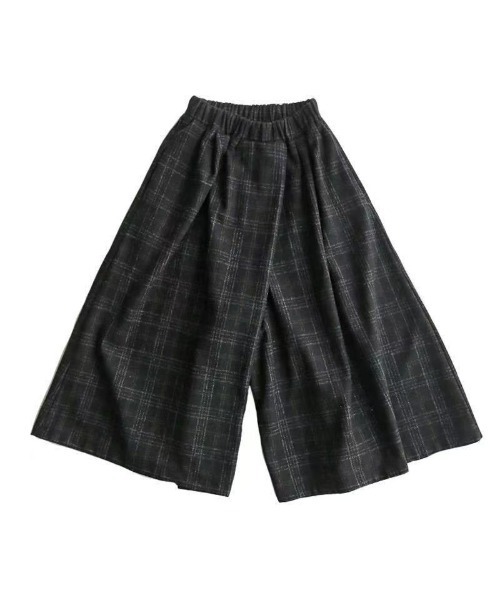 AsheKsha(アシクシャ)の「【新作】レトロチェックのワイドパンツ(その他パンツ・レディース・ダークグレー・F)」の8枚目の写真