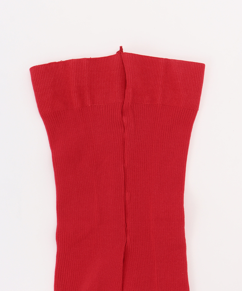 Spick & Span(スピックアンドスパン)の「MARCOMONDE/マルコモンド cotton ribbed tights(タイツ/ストッキング・レディース・レッド・FREE)」の5枚目の写真
