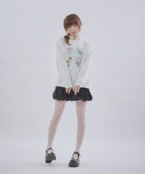MSGirl(エムエスジーガール)の「フラワーグラフィックスウェット(スウェット・レディース・ホワイト系/グレー系・F)」の19枚目の写真