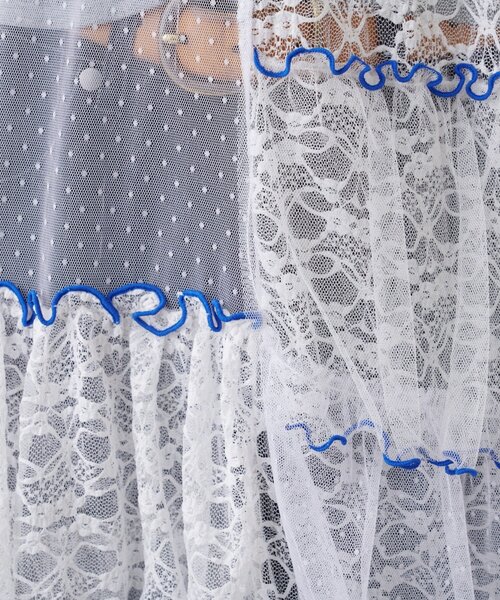 HELLO.SANFRANCISCO(ハローサンフランシスコ)の「★【HELLO.SANFRANCISCO/ハローサンフランシスコ】2WAYレースブロッキングティアードスカート(スカート・レディース・ホワイト/アイボリー/ピンク・ONE SIZE)」の14枚目の写真