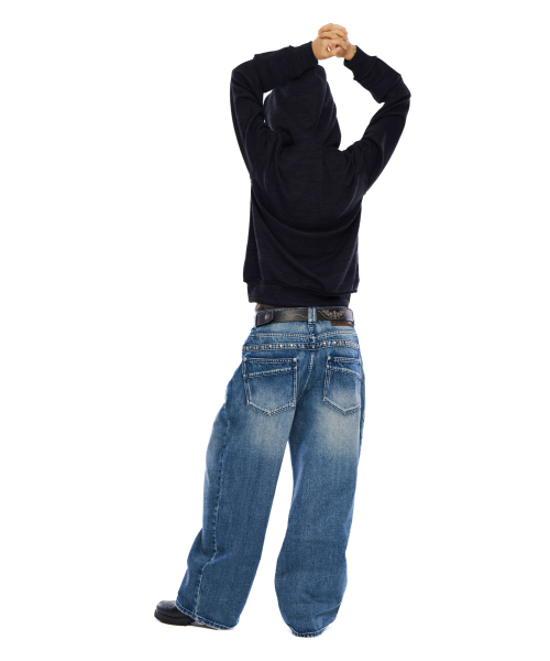 AAKAM（アーカム）の「Back Studded Denim Pants (Blue)（デニムパンツ・レディース・その他・1/2）」の10枚目の写真