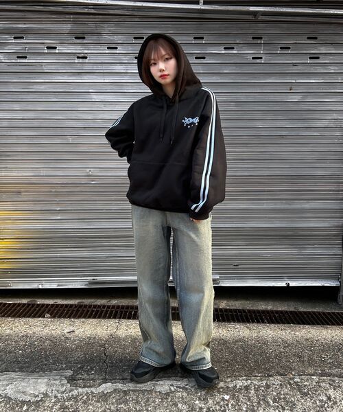 GAKKAI UNIONS(ガッカイユニオンズ)の「オールラブトラックフードパーカー ブラック(パーカー・レディース・その他・MEDIUM/LARGE/X-LARGE/SMALL)」の8枚目の写真