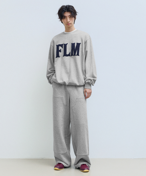 F.ILLUMINATE（フィルミネイト）の「ボールドダブルニスウェットパンツ-メランジグレー（スウェットパンツ・レディース・その他・LARGE/SMALL/MEDIUM）」の4枚目の写真