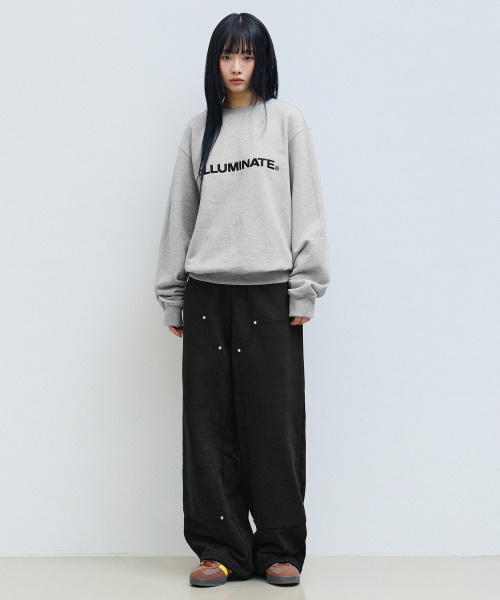 F.ILLUMINATE（フィルミネイト）の「ボールドダブルニスウェットパンツ-メランジグレー（スウェットパンツ・レディース・その他・LARGE/SMALL/MEDIUM）」の5枚目の写真