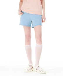 レディース Lトーン ハイライズ 4部 デニムパンツ-CCRG2672E0D