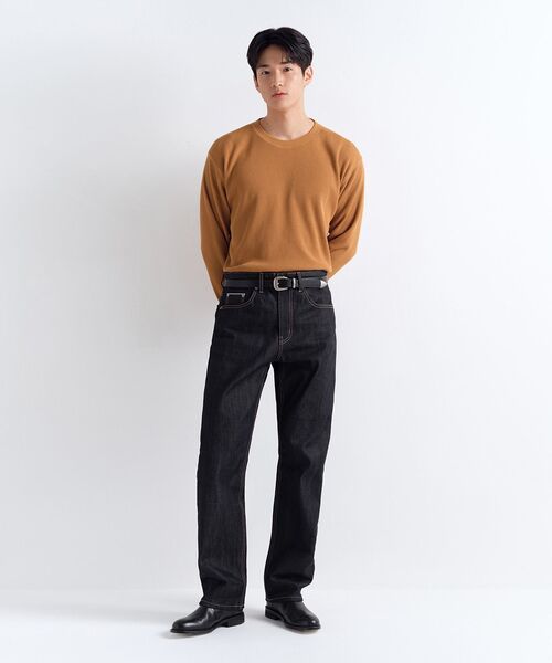 MUSINSA STANDARD（ムシンサスタンダード）の「ワッフルリラックスクルーネック長袖Tシャツ[テラコッタ]（Tシャツ/カットソー・メンズ・その他・SMALL/MEDIUM/LARGE/X-LARGE/XX-LARGE/XXX-LARGE）」の12枚目の写真
