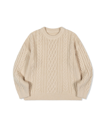 Classic Cable Knit Top (IVORY)