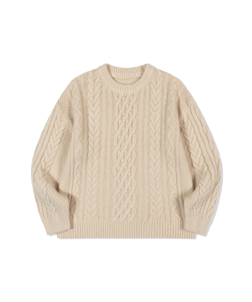 MOAA（モア）の「Classic Cable Knit Top (IVORY)（ニット/セーター・レディース・その他・SMALL/MEDIUM）」の2枚目の写真