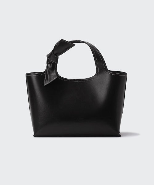 MUSINSA STANDARD WOMAN（ムシンサスタンダードウーマン）の「ウィメンズボウバスケットトートバッグ[ブラック]（トートバッグ・レディース・その他・FREE）」の4枚目の写真