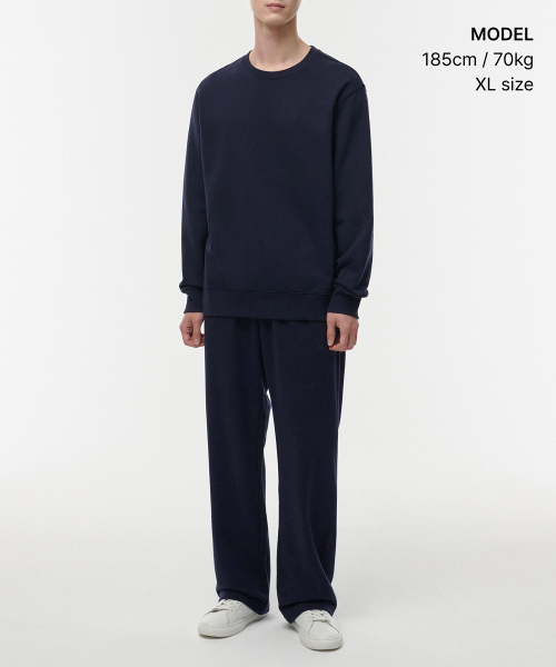 MUSINSA STANDARD（ムシンサスタンダード）の「ラウンジスウェットパンツ[ネイビー]（スウェットパンツ・メンズ・その他・SMALL/MEDIUM/LARGE/X-LARGE/XX-LARGE）」の2枚目の写真