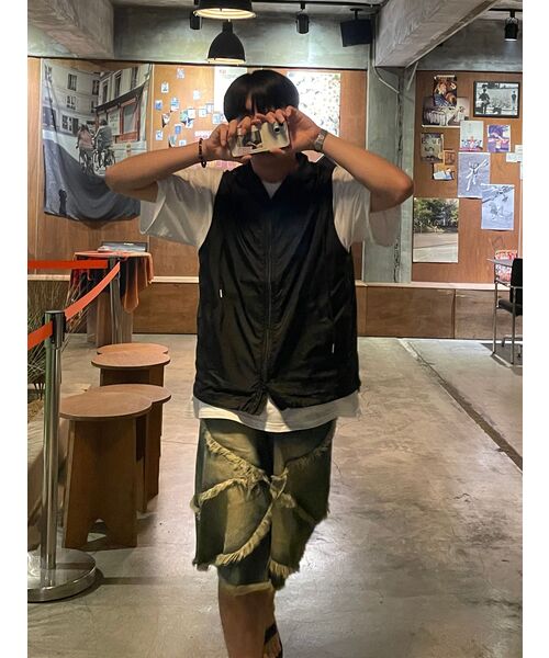 PARTIMENTO(パルティメント)の「シアーフードベストブラック(ベスト・レディース・その他・SMALL/MEDIUM/LARGE)」の15枚目の写真