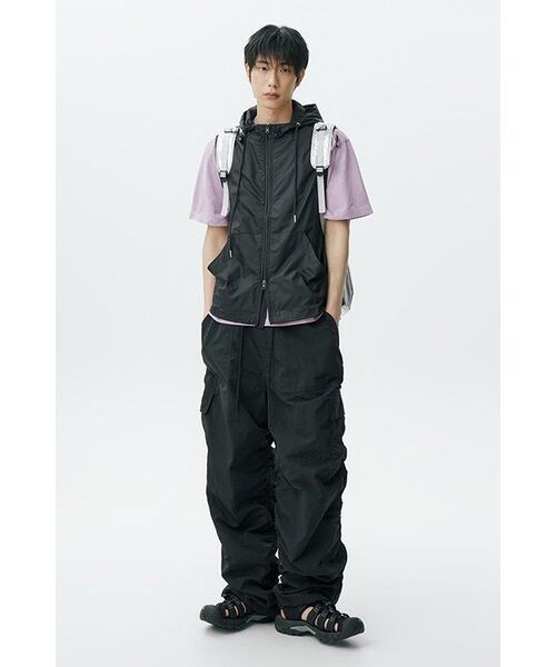 PARTIMENTO(パルティメント)の「シアーフードベストブラック(ベスト・レディース・その他・SMALL/MEDIUM/LARGE)」の21枚目の写真