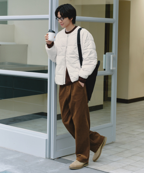 MUSINSA STANDARD(ムシンサスタンダード)の「ワイドコーデュロイパンツ【ブラウン】(その他パンツ・メンズ・その他・38/36/34/32/30/31/33/26/27/28/29)」の1枚目の写真