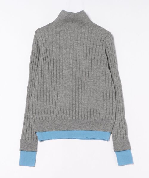 リブ編みダブルカラーニット（ニット/セーター）｜kese-moi（ケセモイ