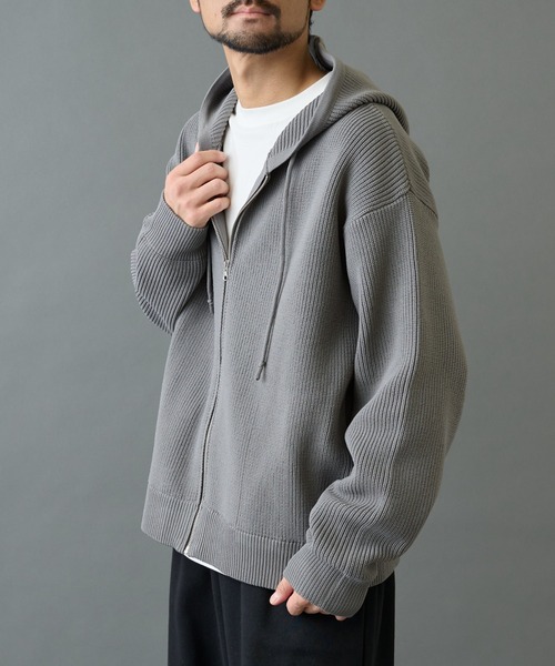 COLONY 2139（コロニートゥーワンスリーナイン）の「テックニットジップパーカー（パーカー・メンズ・ベージュ/ブラック/グレー・MEDIUM/LARGE）」の13枚目の写真