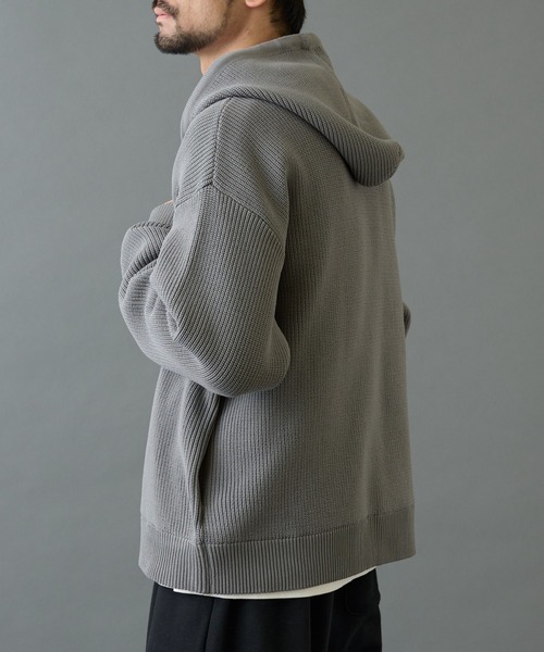 COLONY 2139（コロニートゥーワンスリーナイン）の「テックニットジップパーカー（パーカー・メンズ・ベージュ/ブラック/グレー・MEDIUM/LARGE）」の14枚目の写真