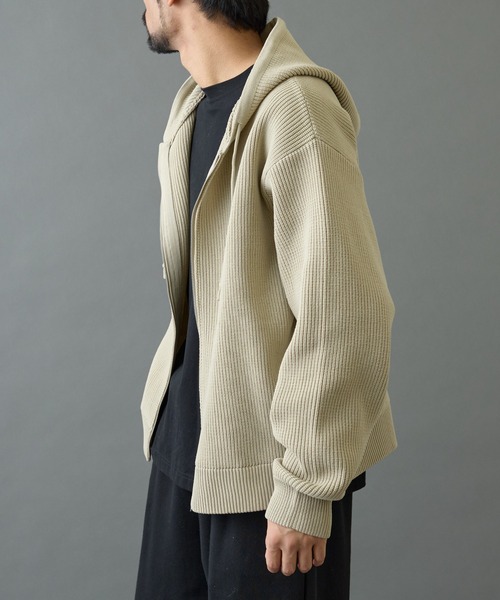 COLONY 2139（コロニートゥーワンスリーナイン）の「テックニットジップパーカー（パーカー・メンズ・ベージュ/ブラック/グレー・MEDIUM/LARGE）」の21枚目の写真